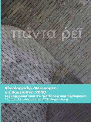 cover image of Rheologische Messungen an Baustoffen 2020